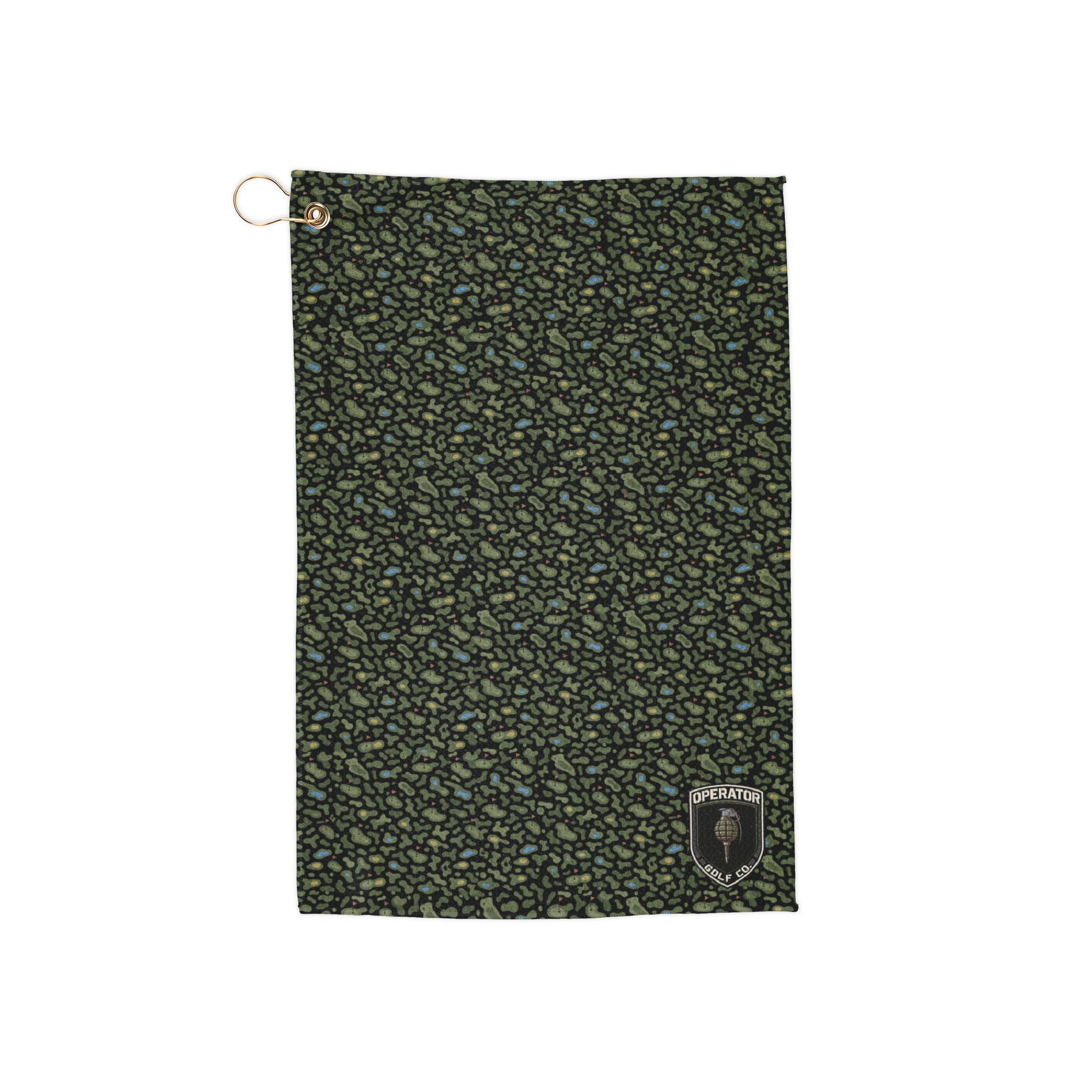 Multi-Green Camo Golf Towel