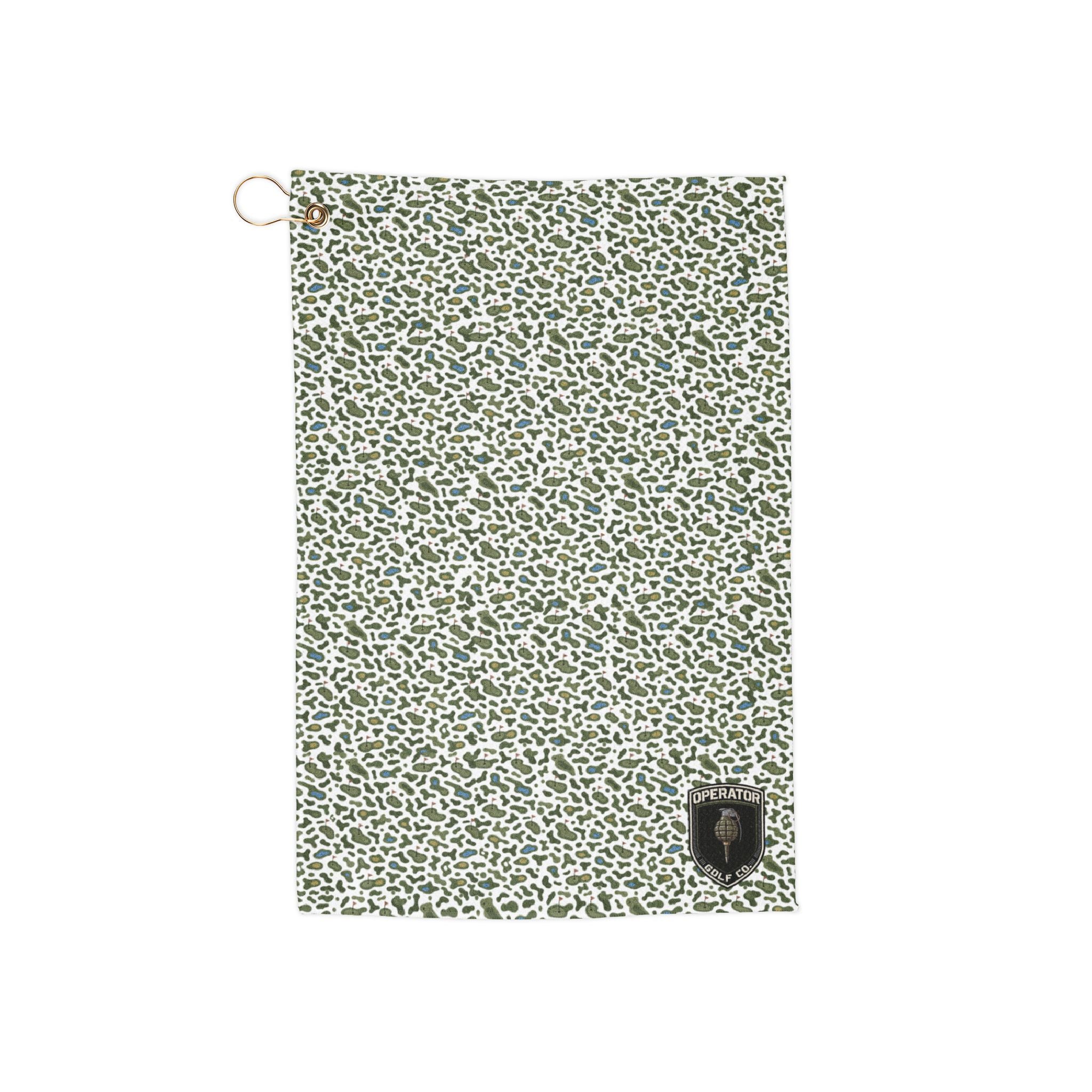 Winter-Green Camo Golf Towel