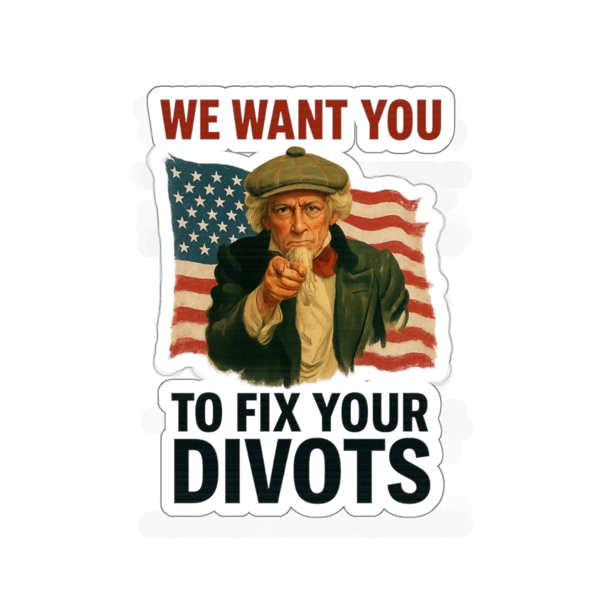 Fix Them Divots Sticker
