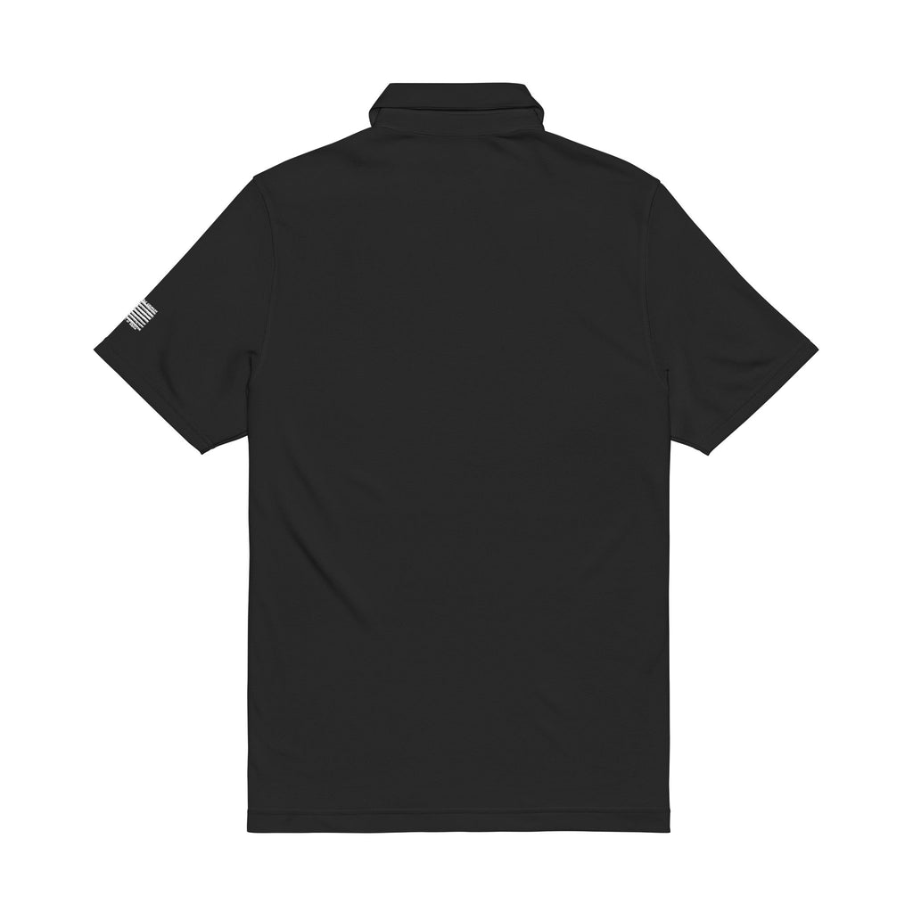 Embroidered Men’s Performance Polo – Subtle Script Logo