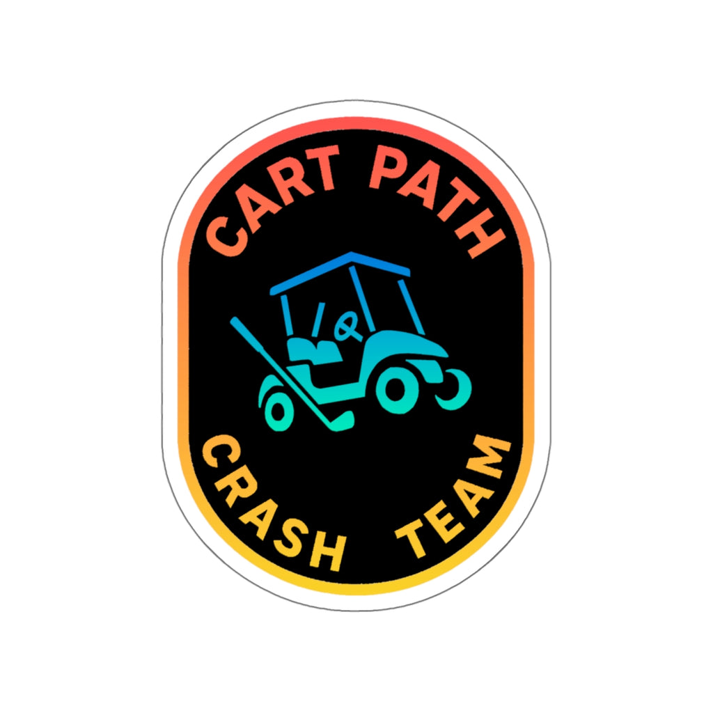 Cart Path Crash Team Badge Sticker